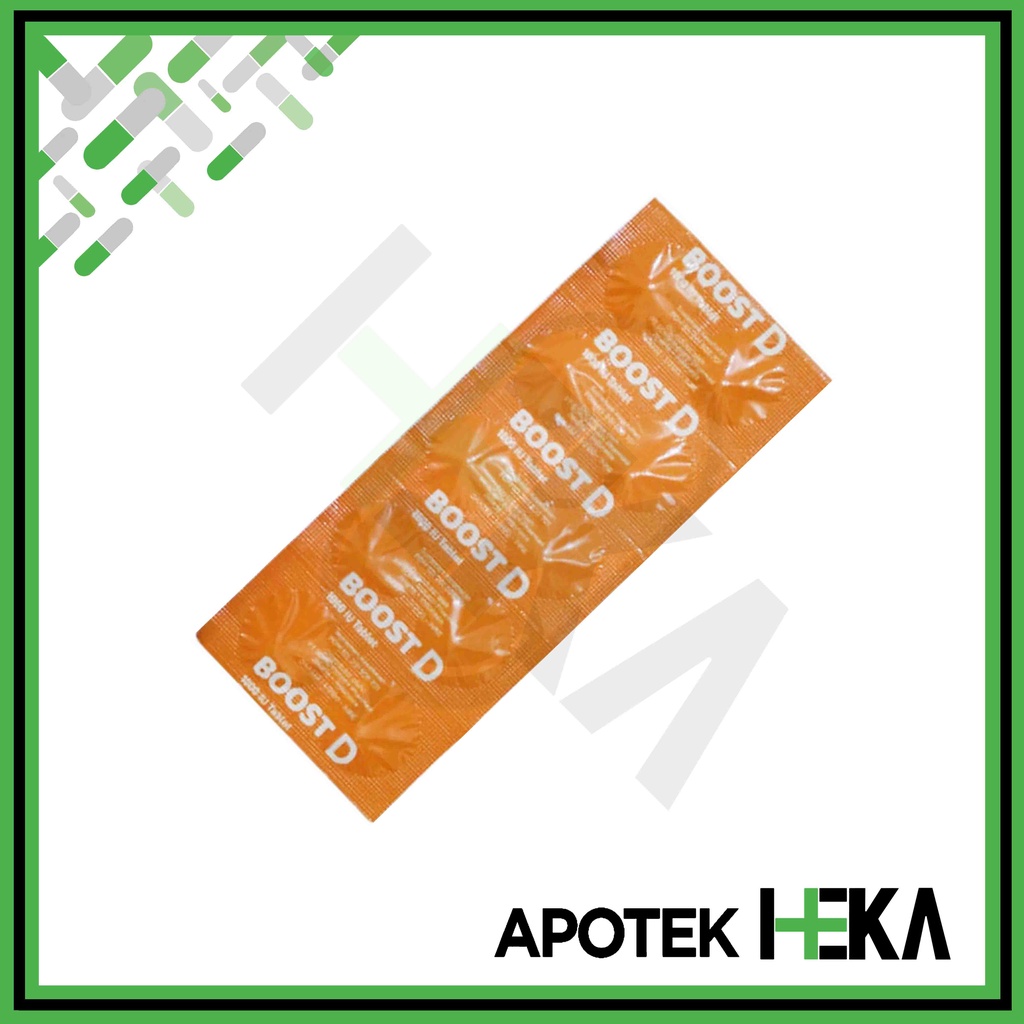 Boost D 1000 IU Strip isi 10 Tablet - Vitamin D3 Daya Tahan Tubuh (SEMARANG)