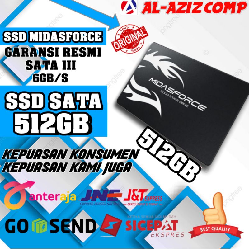 SSD MIDASFORCE 512GB SATA III RESMI