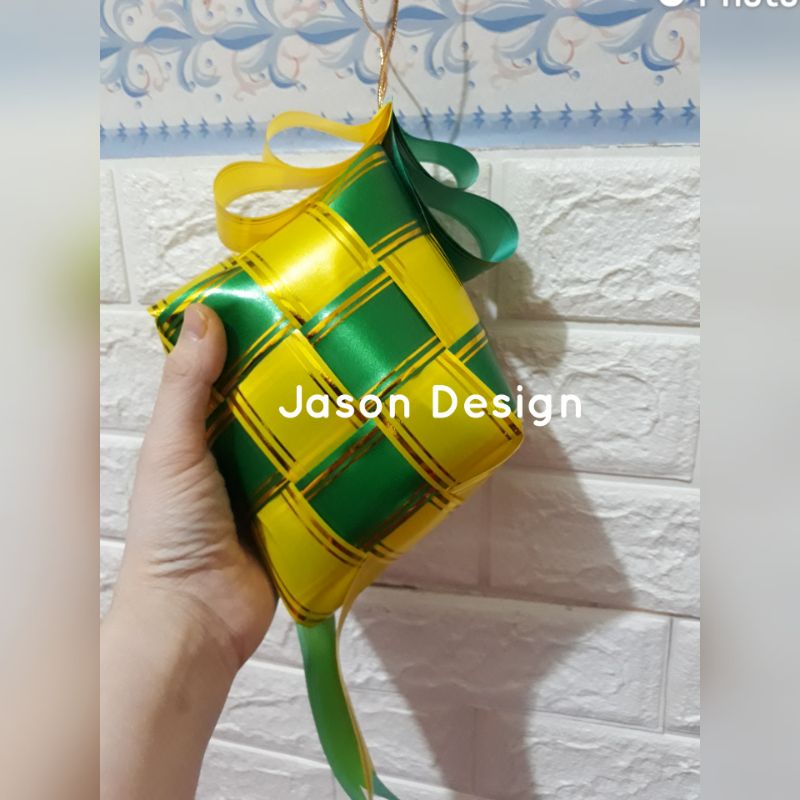 Hiasan Ketupat Lebaran 20 cm ketupat idul fitri ketupat gantung ketupat besar ketupat gantung polos 