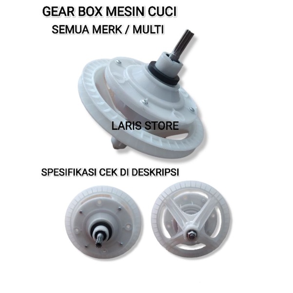 Gear Box Mesin Cuci Model Pully Besar / AS Gigi 10 Semua Merk - Multi Universal