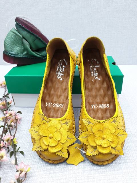 Sepatu Clarks wanita / clarks Flat /CLARKS FLOWER YC-9888 + LENGKAP BOX