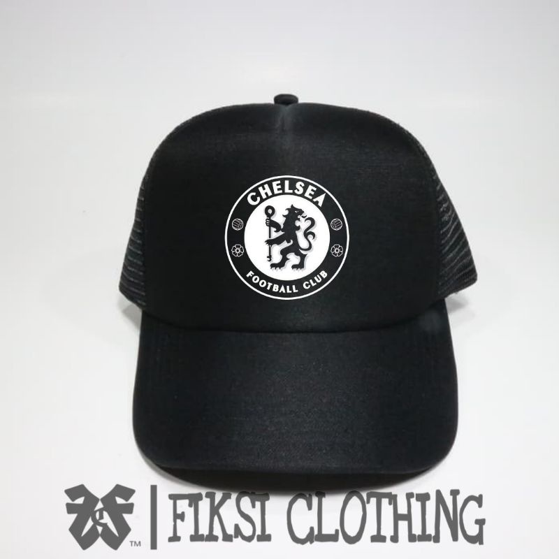 Topi Jaring Trucker Chelsea FC Logo - Fiksi.Co
