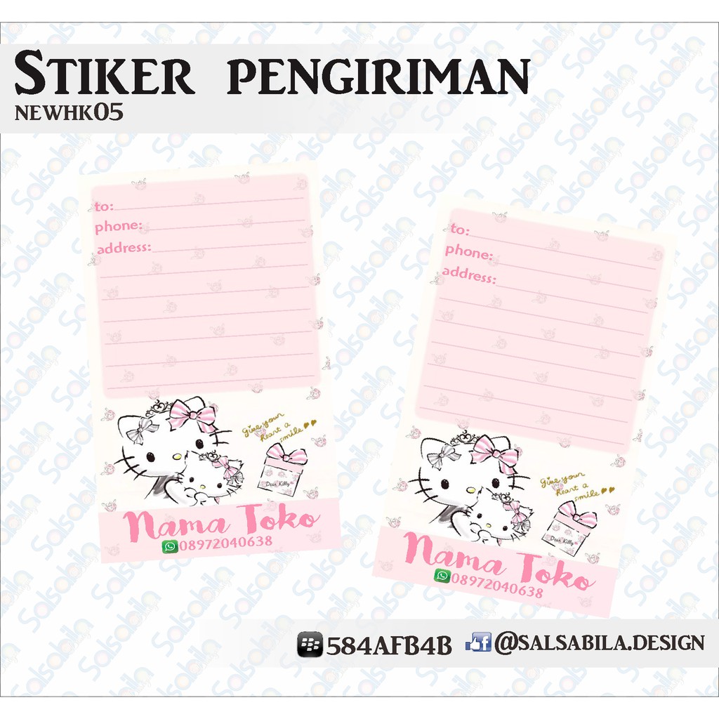 

stiker pengiriman hello kitty newhk05