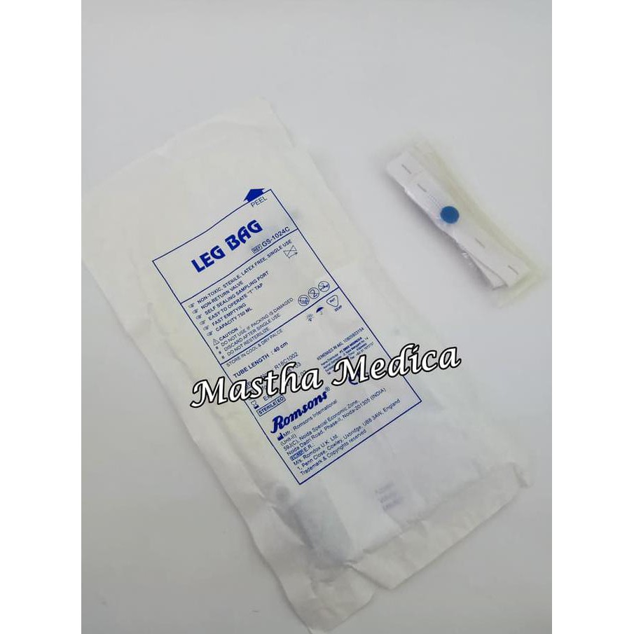 LEG BAG 750CC URINE BAG LEGBAG IKAT PAHA 750 CC ROMSONS GS-1024C