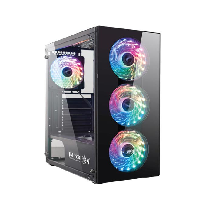 Casing komputer gaming Imperion Perfect Shield E-3 - Pc case imperion perfect shield e3 RGB