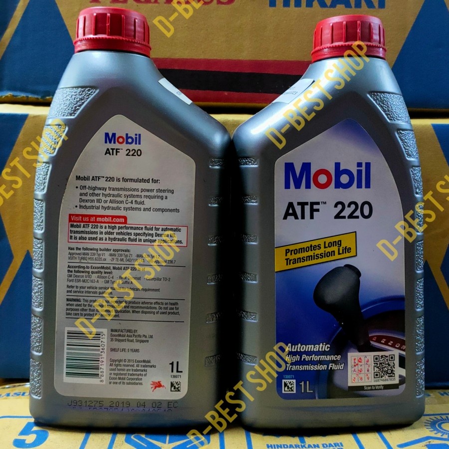 Oli TANSMISI mobil matic MOBIL1 ATF 220 - 1 LITER