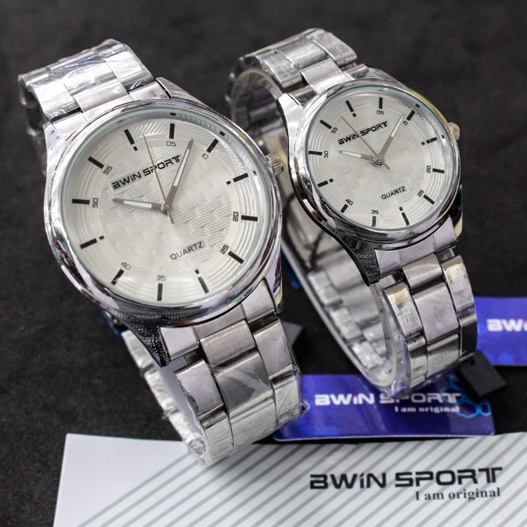 JAM TANGAN BWIN SPORT ORIGINAL RANTAI/ JAM TANGAN PRIA/WANITA BWIN SPORT ORIGINAL COMBINASI