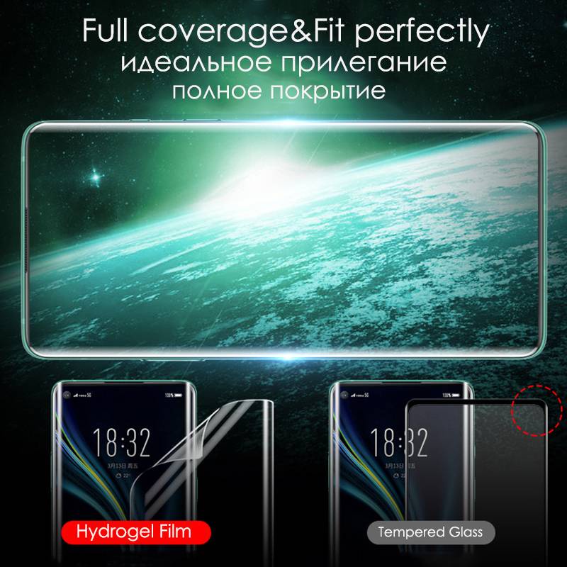 2Pcs Full Cover Hydrogel Film For OnePlus 7t / 7 pro / 7 / 7t pro / 6t / 6 / 5t / 5 / 8 / 8 pro / 8t / 9 / 9 pro / 9R Screen Protector Protective Film Not Glass