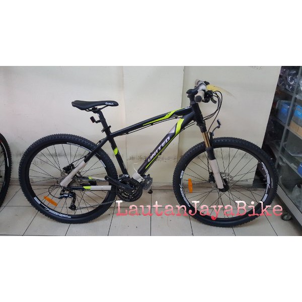 Sepeda 27.5 Mtb United Detroit 2.0 Rem Hydraulic Fork bisa di Lock 9 sp warna HITAM FREE ONGKIR