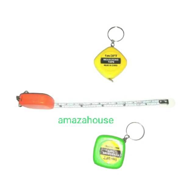 Mainan accessories gantungan kunci meteran