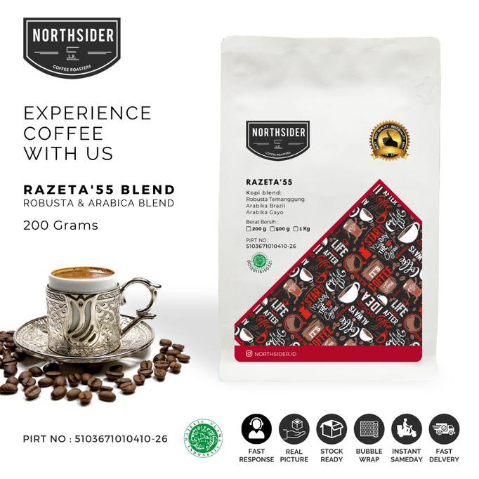 

TERMURAH BIJI KOPI SUSU RAZETA'55 BLEND - 200GR NORTHSIDER COFFEE /KOPI RUBE/KOPI KAPAL API/KOPI SLB/KOPI PEJUANG/KOPI BUBUK