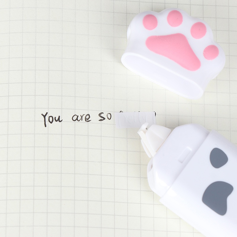 {LUCKID}Cat Claw Decorative Correction Tape Diary Stationery Office Cute School Supply