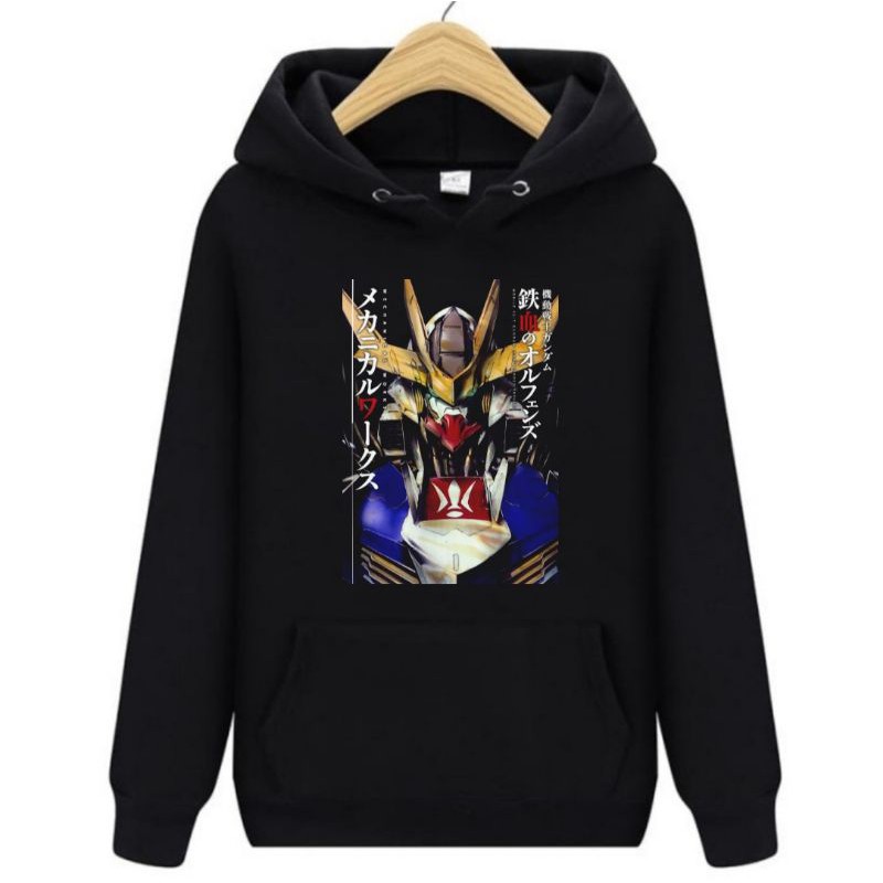 hoodie jumper anime gundam bahan fleece ready L XL XXL