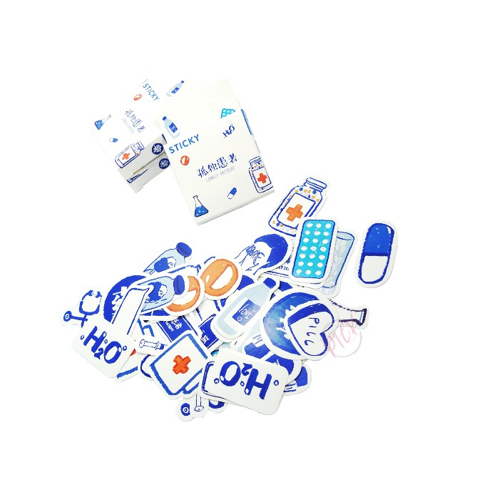 

sticker aesthetic cutting stiker box desain lonely patient decor journal diary scrapbook cute [S001]