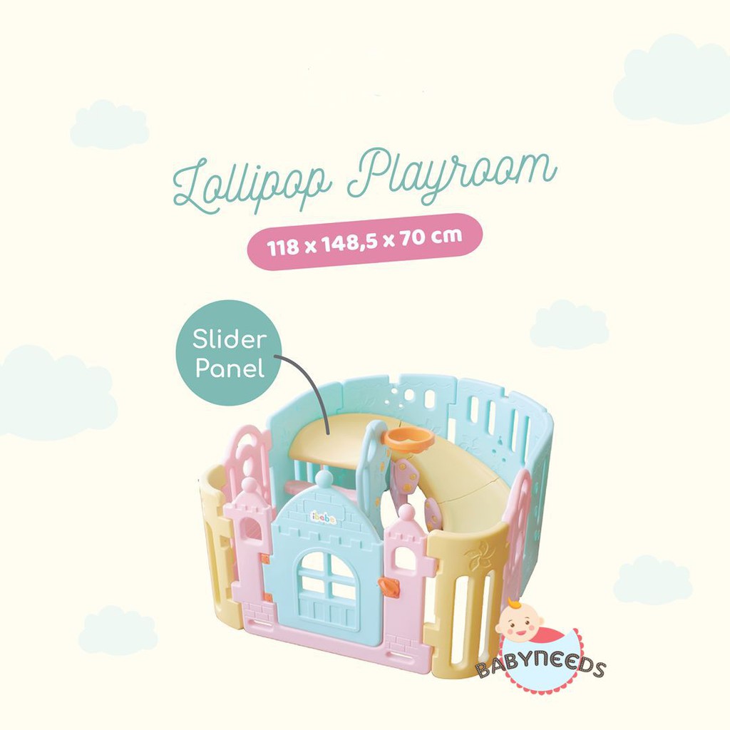 PROMO IBebe Lolipop Playfence Playroom