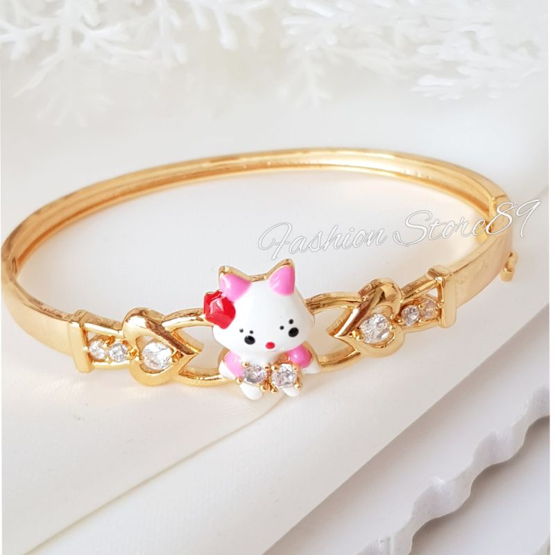 Gelang Bangle Anak bukaan Kait impor lucu xuping perhiasan lapis emas 18k  bestseller