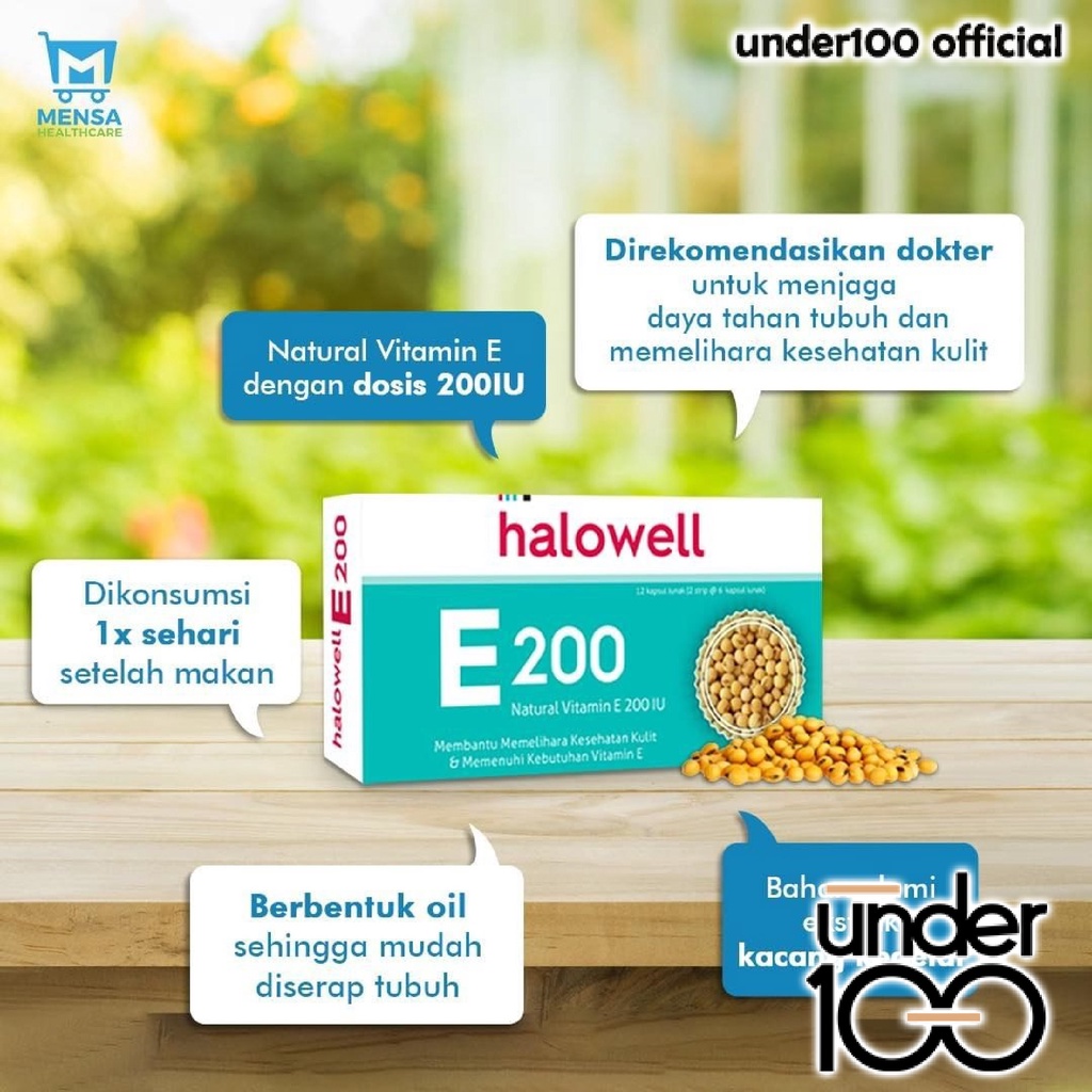 ❤ UNDER100 ❤ Halowell Natural Vitamin C500 Mg D 1000 iu E 200 iu | Astria Astaxanthin Force | LanaVision Bilberry Extract | BPOM