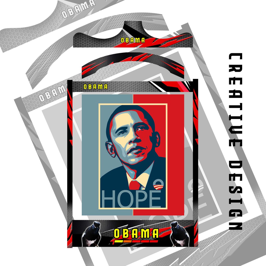 COD STICKER SANGKAR KOTAK KACER OBAMA