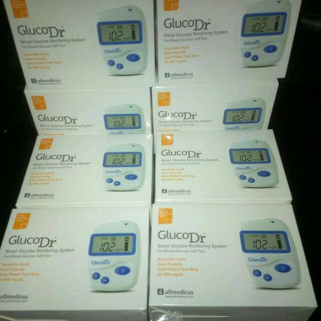 GLUCODR / GLUCO DR BIO SENSOR AGM 2100 ALAT TEST DAN STRIP GULA DARAH (BOX KUNING)