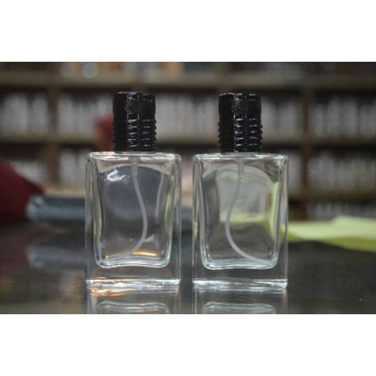 Botol parfum semprot / spray kotak kaca 30ml Is Parfume