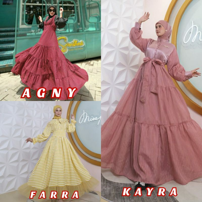 KAYRA DRESS ORI MK 100%‼️FARRA DRESS ORI MK 100% ‼️AGNY DRESS ORI MK‼️