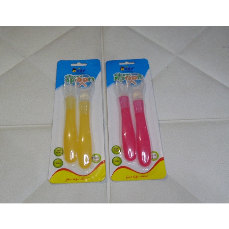 SS - Sendok Makan Bayi Silicone Dodo / Sendok Makan Bayi Silikon / Sendok Silikon Bayi