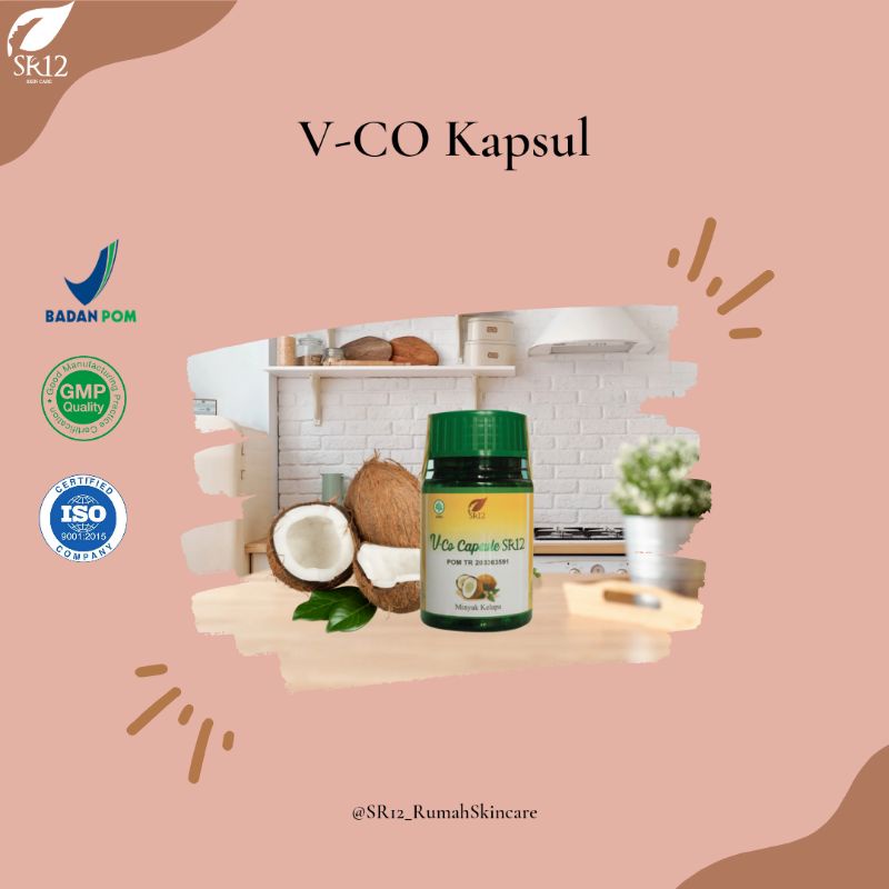 

Vco Kapsul SR12 Minyak kelapa murni Boster Asi Untuk kesehatan tubuh Obat gatel gatel Ruam popok Anti inflamasi Penambah imunitas tubuh