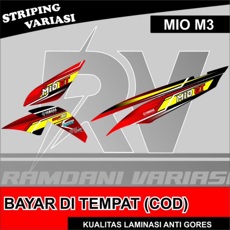 stripping variasi Mio GT ~ stiker variasi Mio GT