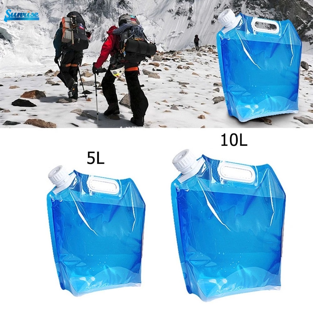 Tas Penyimpanan Air Lipat Portable Kapasitas 5l / 10l Untuk Camping / Hiking