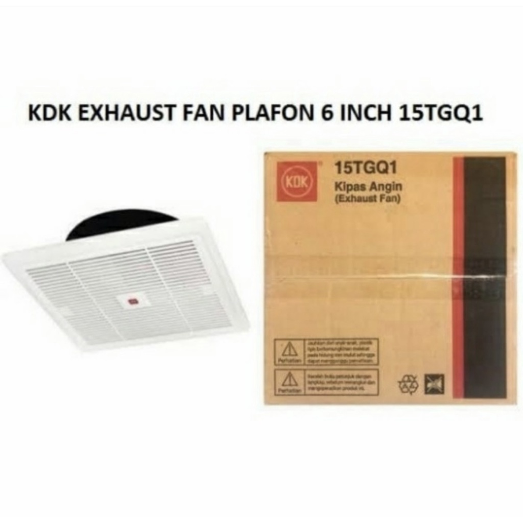 KDK CEILING EXHAUST FAN 15 TGQ 6 INCH