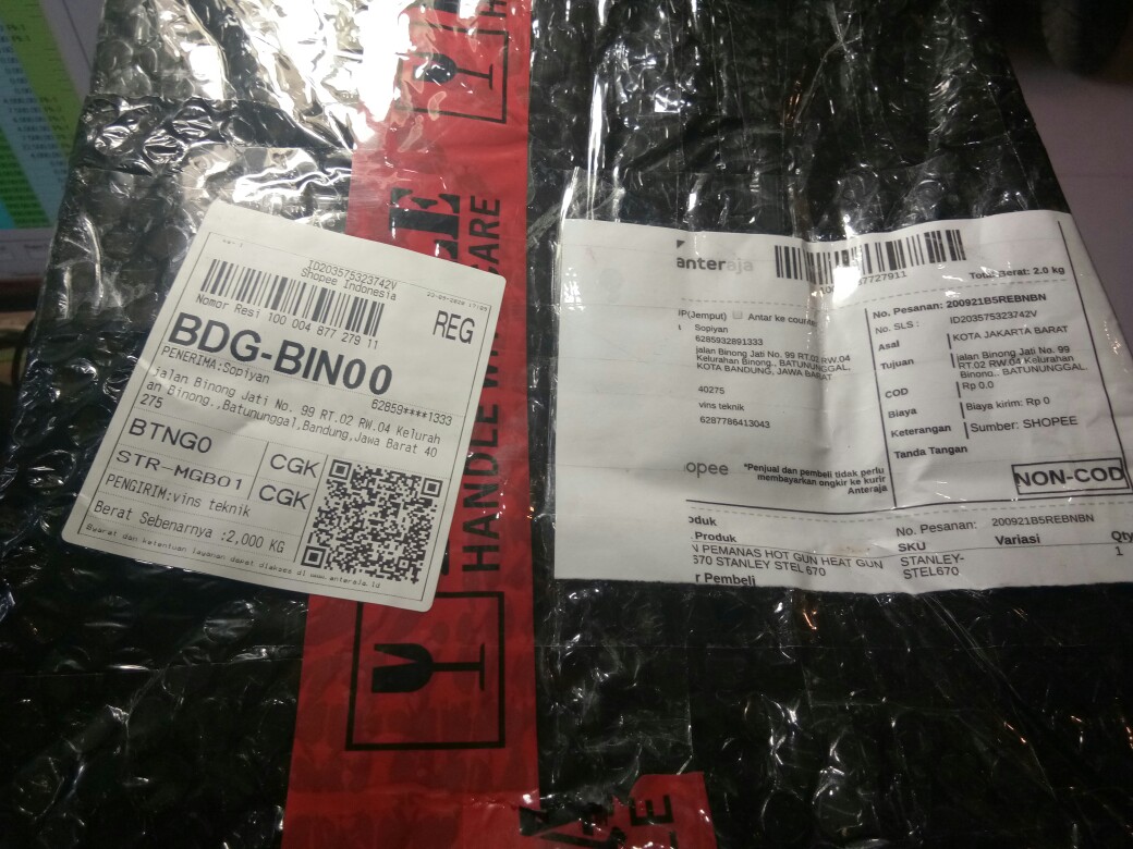 Mesin Pemanas Hot Gun Heat Gun Stel670 Stanley Stel 670