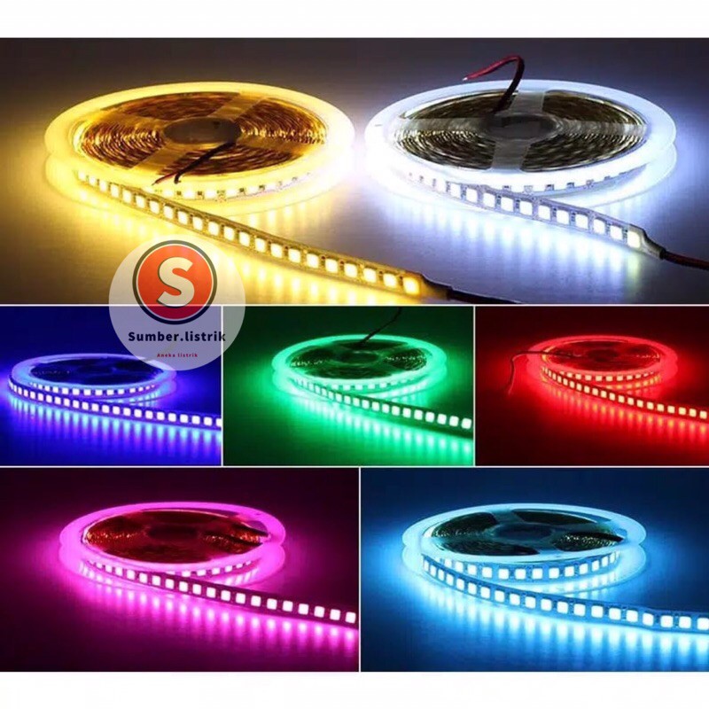 Lampu LED Strip 12v  5050  SMD  IP44  IP65  12V 5m