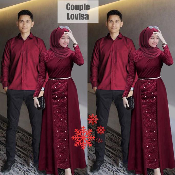 Brokat Baju Couple Kondangan Kekinian / Brokat Sarimbit ...