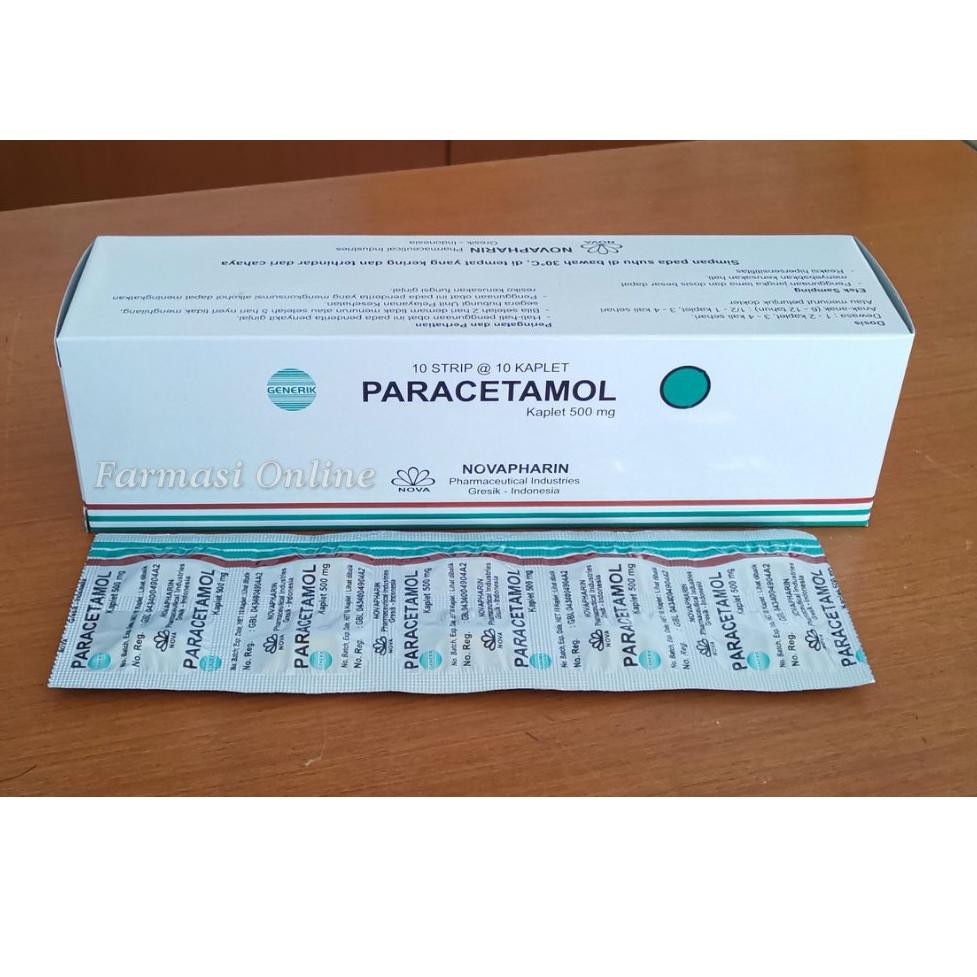 Termurah Paracetamol 500 mg Errita, Mersi, PIM, Nova, Promed Box 100 Tablet