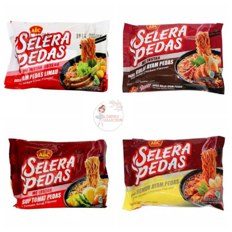 

Mie Instan ABC Selera Pedas 70 gram