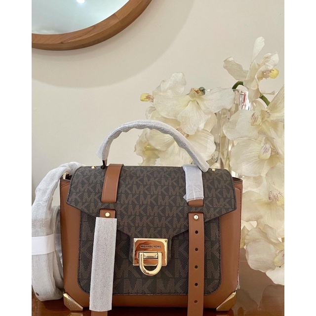Tas MK Manhattan Medium Satchel Brown