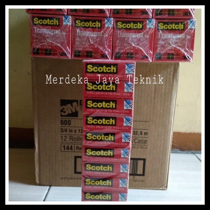 

Sale Lakban 3M 600 Transparent Tape Isolasi Bening 3M Ukuran 18Mm X 32,9M Bagus