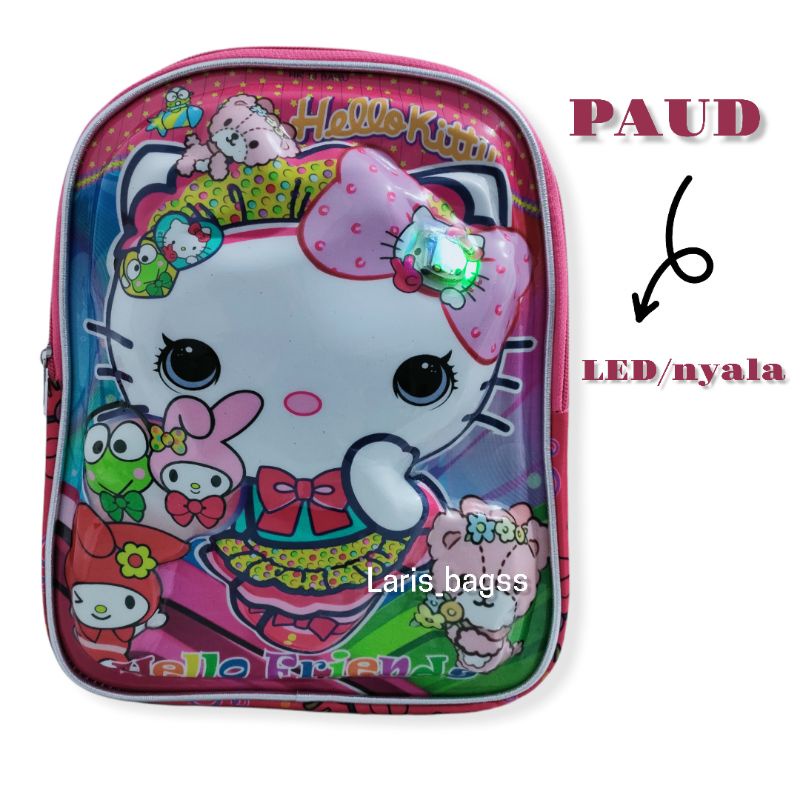 Tas sekolah anak BTS paud LED/Tas anak karakter prozen paud LED/Tas ransel kuda pony LED/Tas anak hello Kity LED/Tas anak karakter lucu/Tas anak karakter prozen/Tas anak/Ransel anak/Tas anak murah/Tas anak LED/nyala/Tas anak perempuan/Tas anak lucu