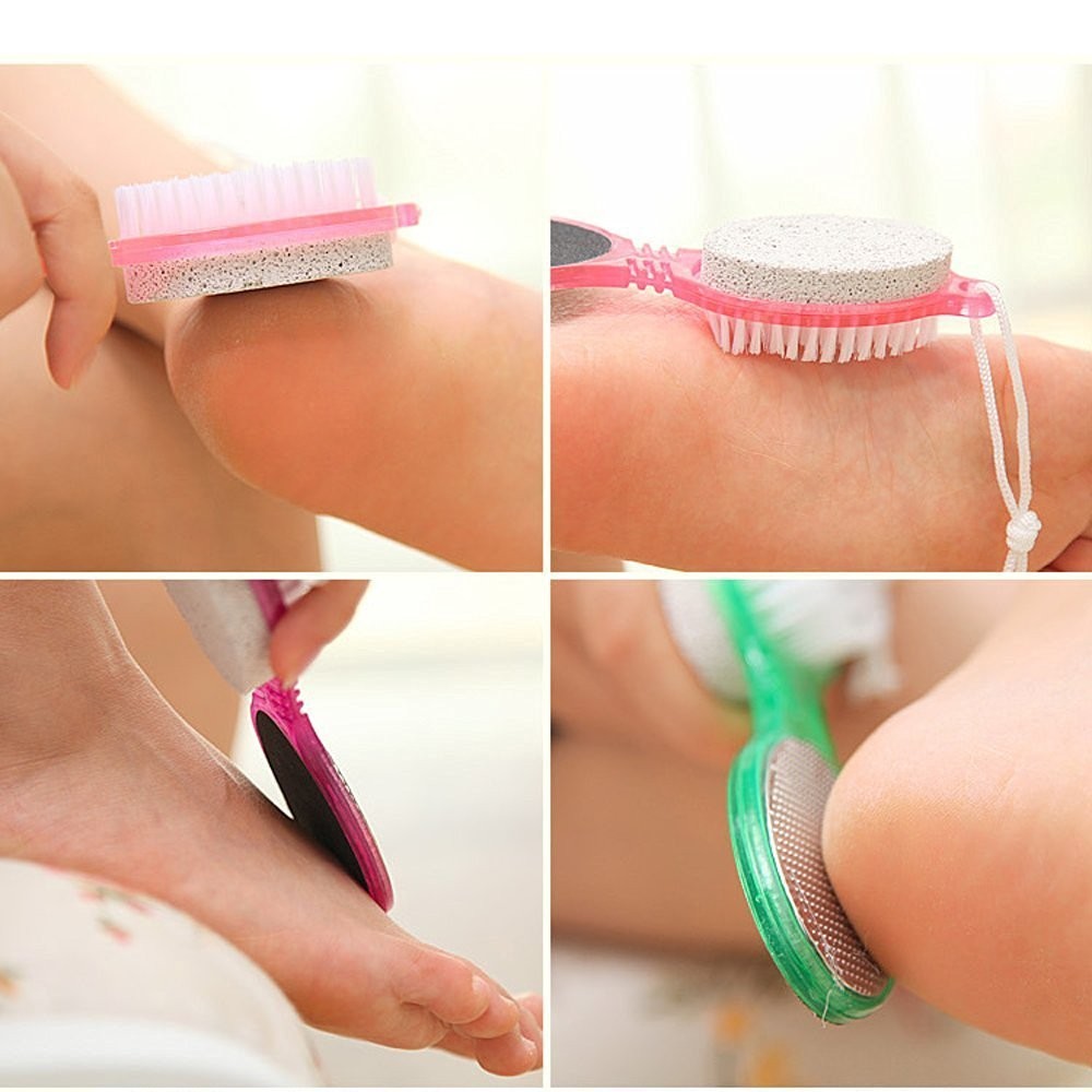 4 Step Pedicure Paddle Brush Sikat Perawatan Kulit Kaki Kuku Tumit Ped