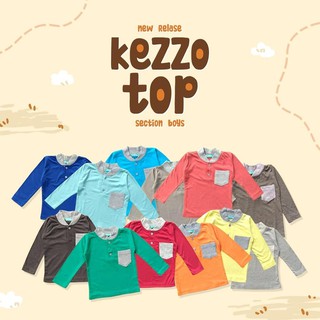 Kezzo Top Baju  Kaos  Lengan  Panjang  Anak Laki  Laki  Usia 1 