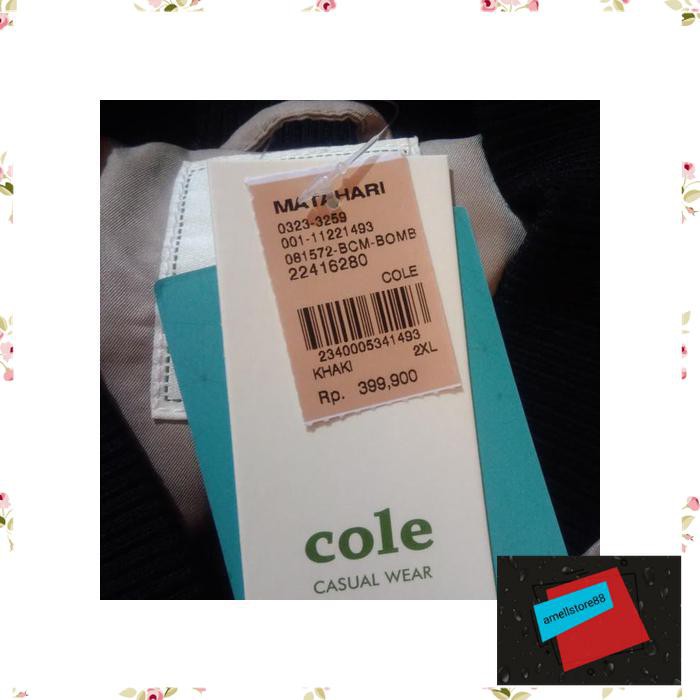 Jaket Pria parasut parka gunung BomberXXL COLE Khaki WE173