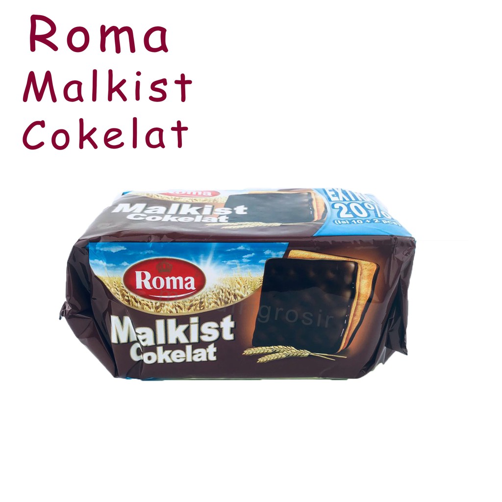 ROMA* MALKIST* COKELAT* BISKUIT RASA COKELAT* 90 g