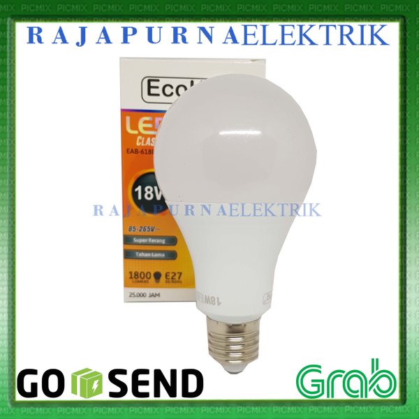 Promo LAMPU LED 18W - 18 watt ECOKING SUPER TERANG - TAHAN LAMA Murah