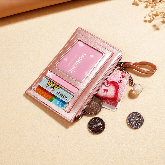 MINGKE Card Holder Mini Dompet Kartu Cewek Cute Praktis 