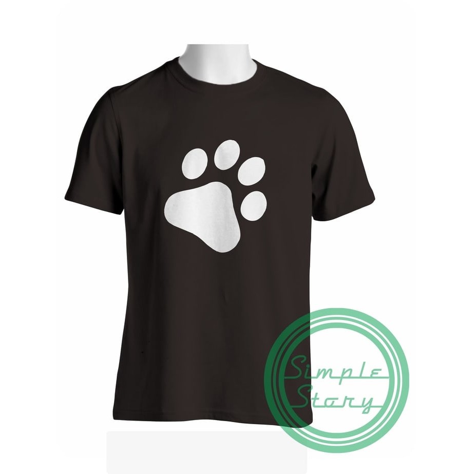 Kaos Tshirt Baju Combed 30S Distro Paw  logo PAW