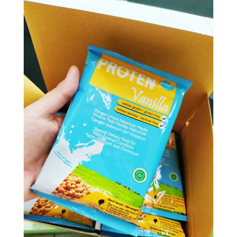 

PROTEN gold susu soya isi 20 saset gratis ongkir, voucher produk