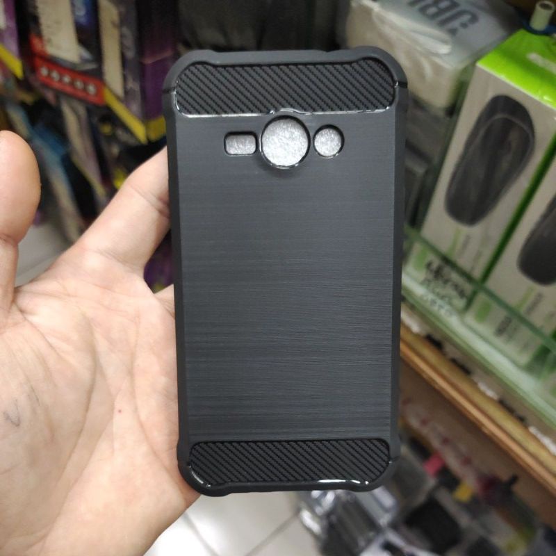 SAMSUNG J110 / J1 ACE softcase case silikon karet hitam MANTUL MURAH MERIAH