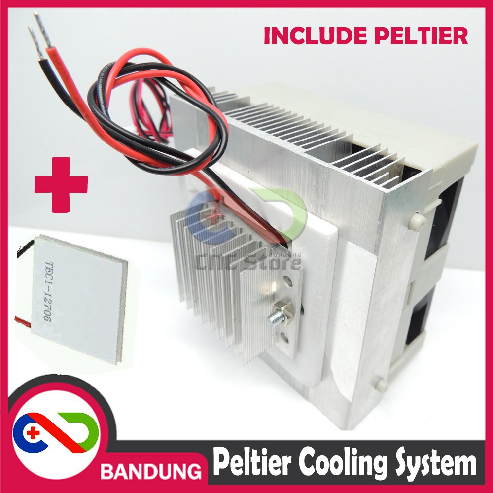 [SEN-0082] PELTIER COOLING SYSTEM KIT PENDINGIN PELTIER TEC1-12706 SET HEATSINK PELTIER+PELTIER