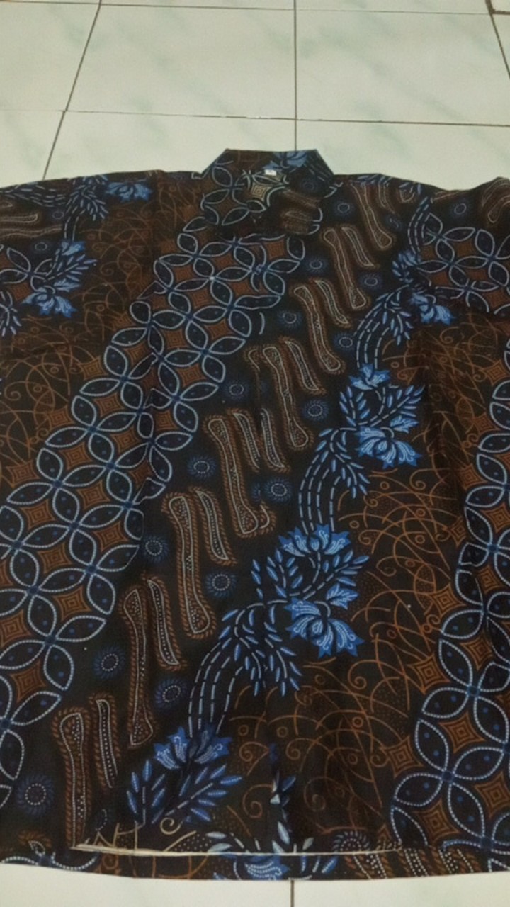 Bswart Batik Hrb026 Kenongo Hem Pendek Padi Pekalongan M L Xl Batik Pria Murah Modern Grosir