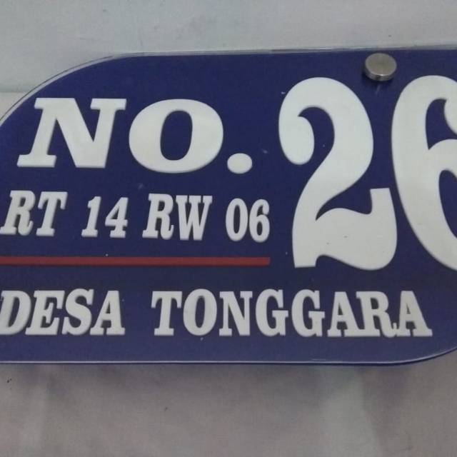 

Plakat nomor dan alamat rumah (akrilik)